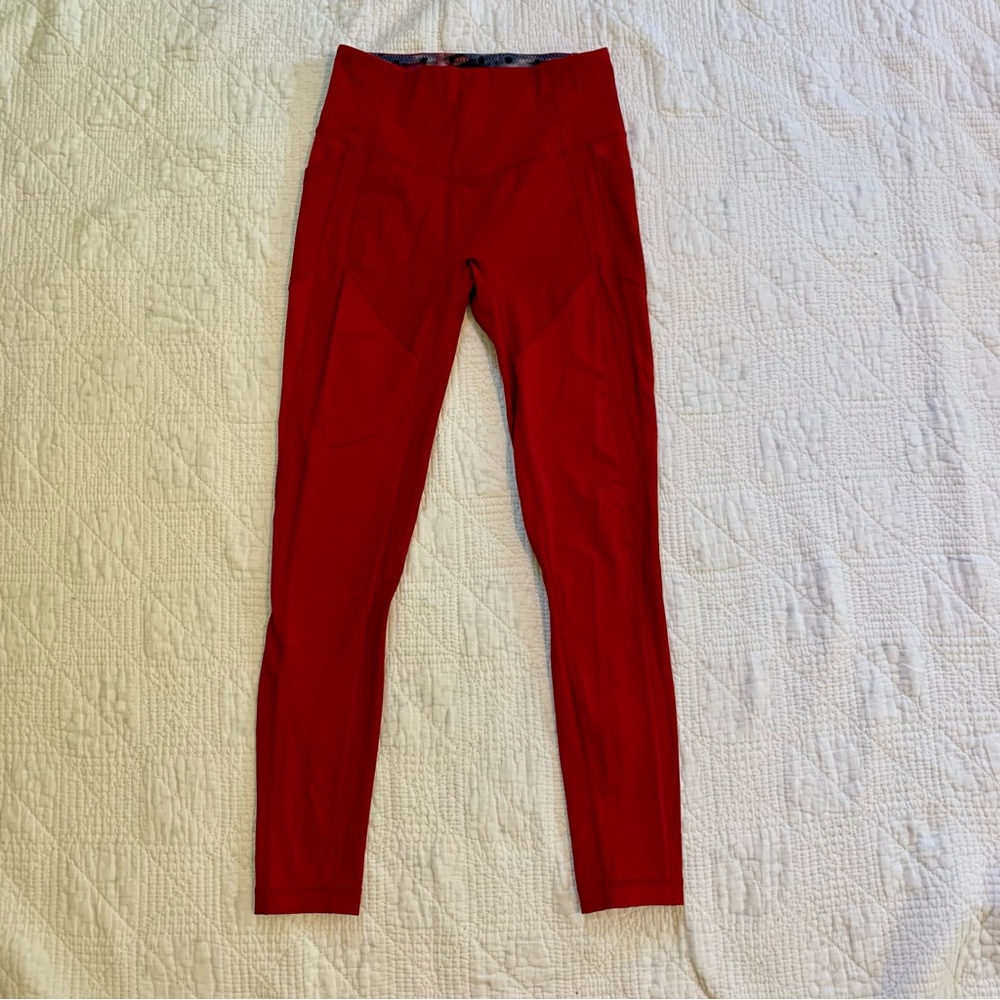 Red lululemon leggings